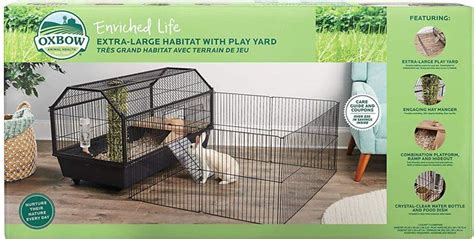 oxbow guinea pig cage small metal balls in box|Oxbow Enriched Life Small Animal Cage with Play Yard.